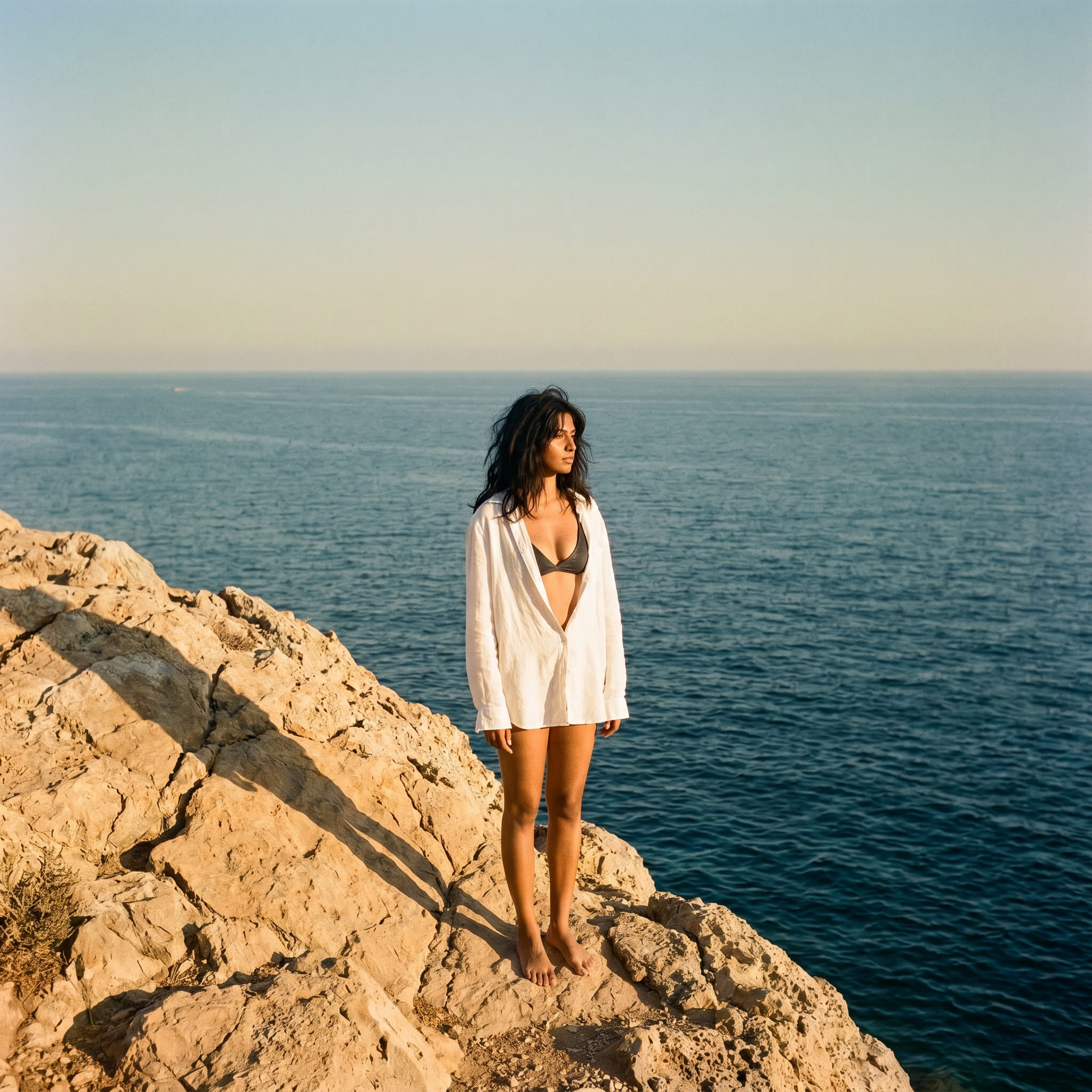Golden hour by the sea